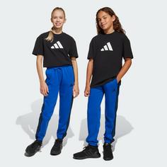 Rückansicht von adidas Essentials Kids Hose Stoffhose Kinder Royal Blue / Black