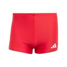 adidas 3-Streifen 2-Inch Boxer-Badehose Badeshorts Herren Pure Ruby / White