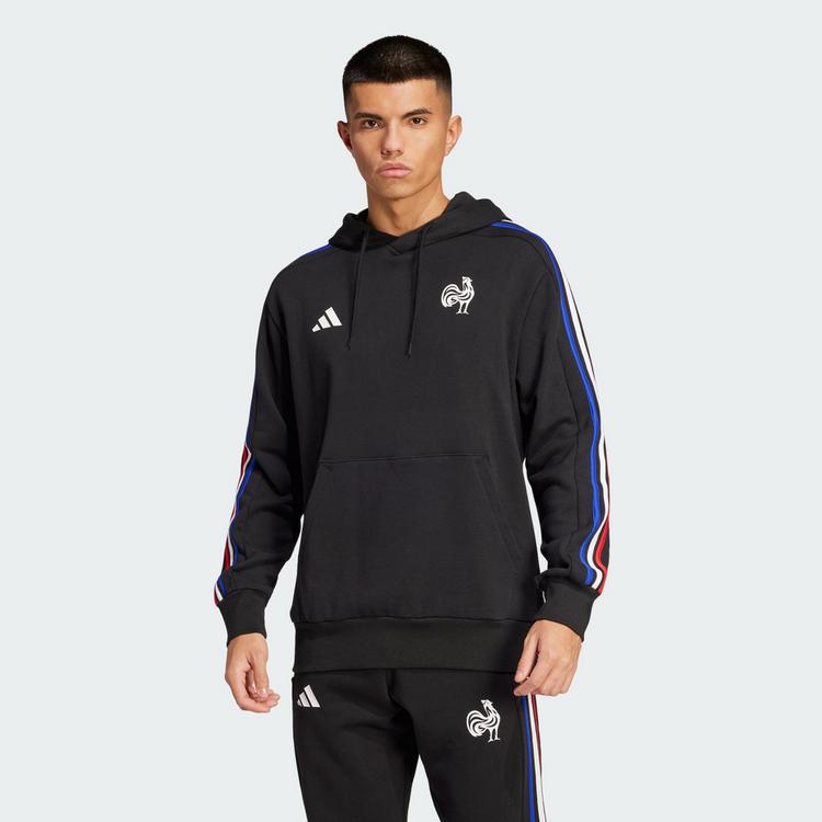 adidas adidas Frankreich Essentials 3-Streifen Hoodie Hoodie Herren - Black - 0 | SportScheck