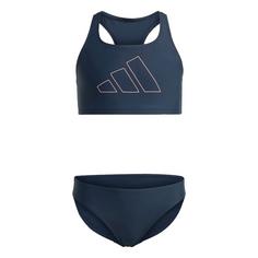 adidas Performance Big Bars Kids Bikini Bikini Set Kinder Aurora Ink