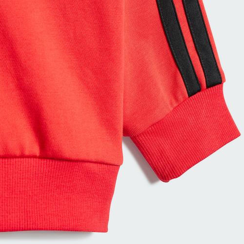 Rückansicht von adidas Essentials Kids Jogginganzug Trainingsanzug Kinder Pure Ruby / Black