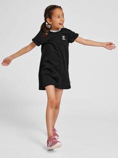 Rückansicht von hummel hmlMILLE T-SHIRT DRESS S/S Tenniskleid Kinder BLACK