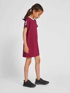 Rückansicht von hummel hmlMILLE T-SHIRT DRESS S/S Tenniskleid Kinder RHODODENDRON