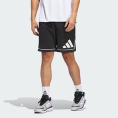 Rückansicht von adidas adidas Basketball Badge of Sport Shorts Basketball-Shorts Herren Black / White