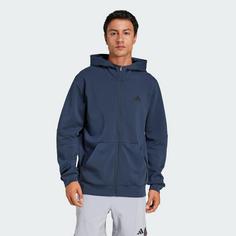 Rückansicht von adidas Designed for Training Kapuzenjacke Sweatshirt Herren Aurora Ink