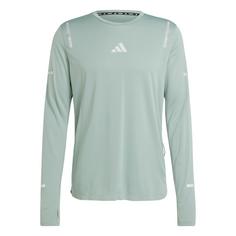 adidas Ultimate Running Reflective Longsleeve Funktionsshirt Herren Silver Green