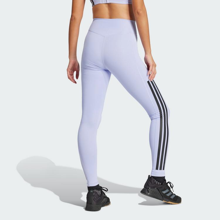 adidas adidas Optim&eacute; 3-Stripes Full-Length Leggings Leggings Damen - Violet Tone - 1 | SportScheck
