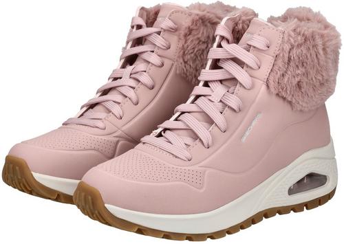 Rückansicht von Skechers Stiefelette Stiefel Damen Pink