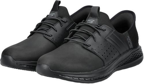 Rückansicht von Skechers Sneaker Sneaker Herren Schwarz