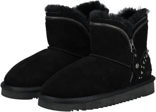 Rückansicht von Mustang Stiefelette Stiefel Damen Schwarz