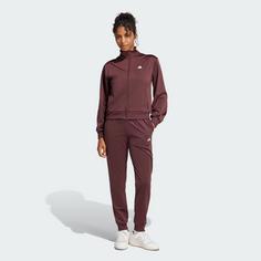 Rückansicht von adidas Essentials Feel Cozy Trainingsanzug Trainingsanzug Damen Aurora Ruby