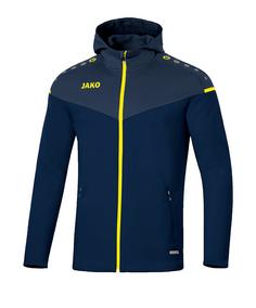 JAKO Champ 2.0 Kapuzenjacke Trainingsjacke blaugelb