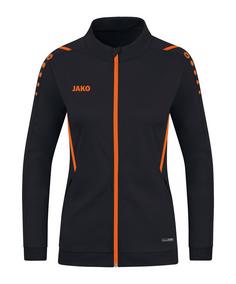 JAKO Challenge Polyesterjacke Damen Trainingsjacke Damen schwarzorange