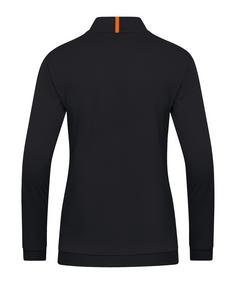 Rückansicht von JAKO Challenge Polyesterjacke Damen Trainingsjacke Damen schwarzorange