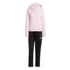 adidas Essentials Linear Trainingsanzug Sweatjacke Damen - Clear Pink