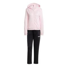 adidas Essentials Linear Trainingsanzug Sweatjacke Damen Clear Pink