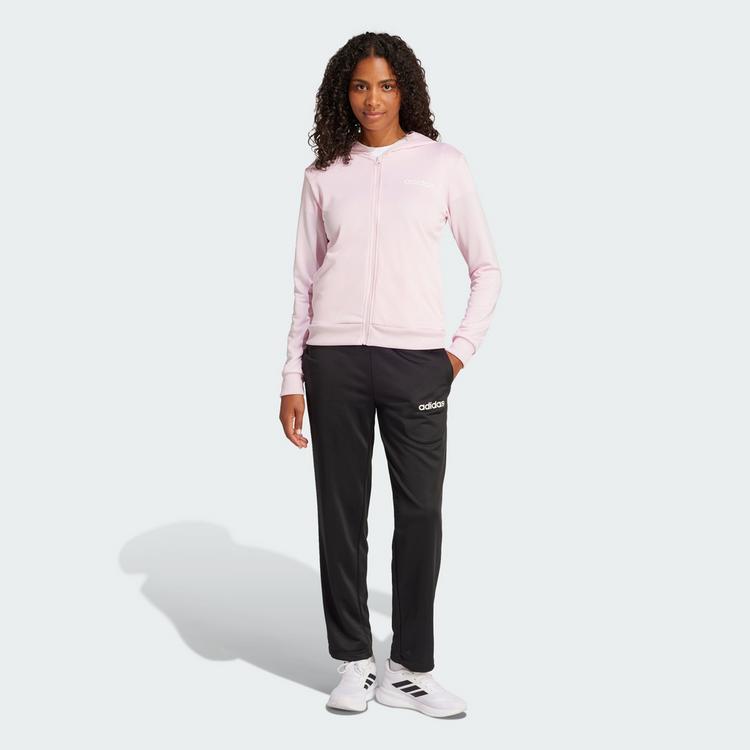 adidas adidas Essentials Linear Trainingsanzug Sweatjacke Damen - Clear Pink - 0 | SportScheck