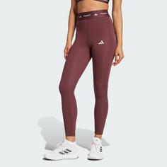 Rückansicht von adidas TECHFIT 7/8-Leggings Leggings Damen Aurora Ruby / Brown