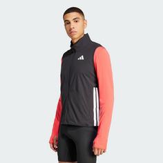 Rückansicht von adidas Adizero Laufweste Outdoorweste Herren Black