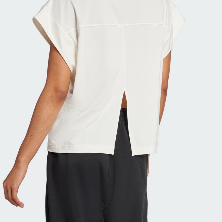 adidas adidas Yoga T-Shirt Funktionsshirt Damen - Chalk White - 1 | SportScheck