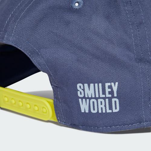 Rückansicht von adidas Smiley World Kids Kappe Cap Kinder Preloved Ink / Bright Yellow