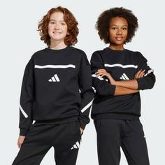 Rückansicht von adidas adidas Z.N.E. Kids Sweatshirt Sweatshirt Kinder Black / White