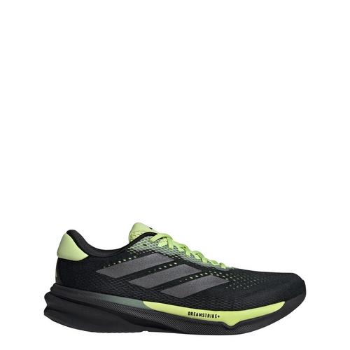 Rückansicht von adidas Supernova Stride 2 Laufschuh Laufschuhe Core Black / Iron Metallic / Pulse Lime