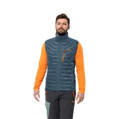 Rückansicht von Jack Wolfskin ROUTEBURN PRO INS VEST M Outdoorweste Herren midnight sky