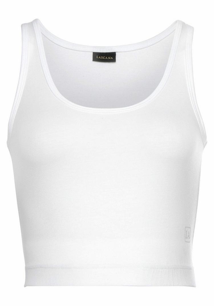 LASCANA Active LASCANA Active Sporttop Funktionstank Damen - wei&szlig; - 0 | SportScheck