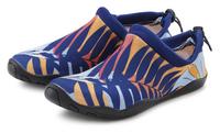 Lascana Badeschuh Wasserschuhe Damen - blau-orange