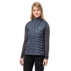 Rückansicht von Jack Wolfskin ROUTEBURN PRO INS VEST W Outdoorweste Damen Graphite / Cool Grey