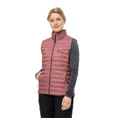 Rückansicht von Jack Wolfskin PILVI DOWN VEST W Outdoorweste Damen mineral red