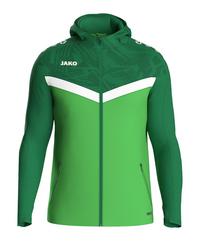 JAKO Iconic Kapuzenjacke Kids Trainingsjacke Kinder - gruen