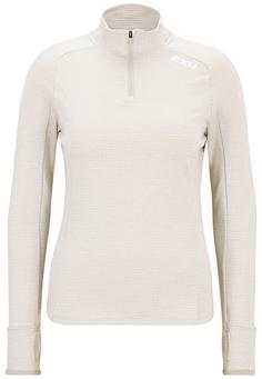 2XU Ignition 1/4 Zip Funktionsshirt Damen moon-white reflective
