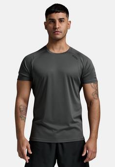 Rückansicht von 2XU Aero Tee Funktionsshirt Herren jupiter-black reflective