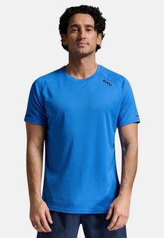 Rückansicht von 2XU Aero Tee Funktionsshirt Herren nebula-black reflective