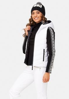 Rückansicht von Krimson Klover Vesta Reversible Vest Steppweste Damen snow