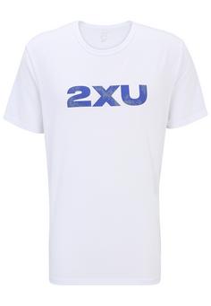 2XU Contender Tee Funktionsshirt Herren white-scatter