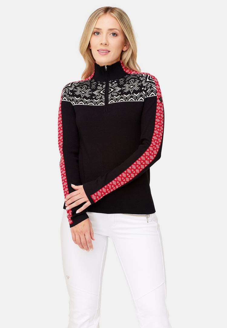 Krimson Klover Krimson Klover Summit Zip Neck Layerlangarmshirt Damen - black - 0 | SportScheck