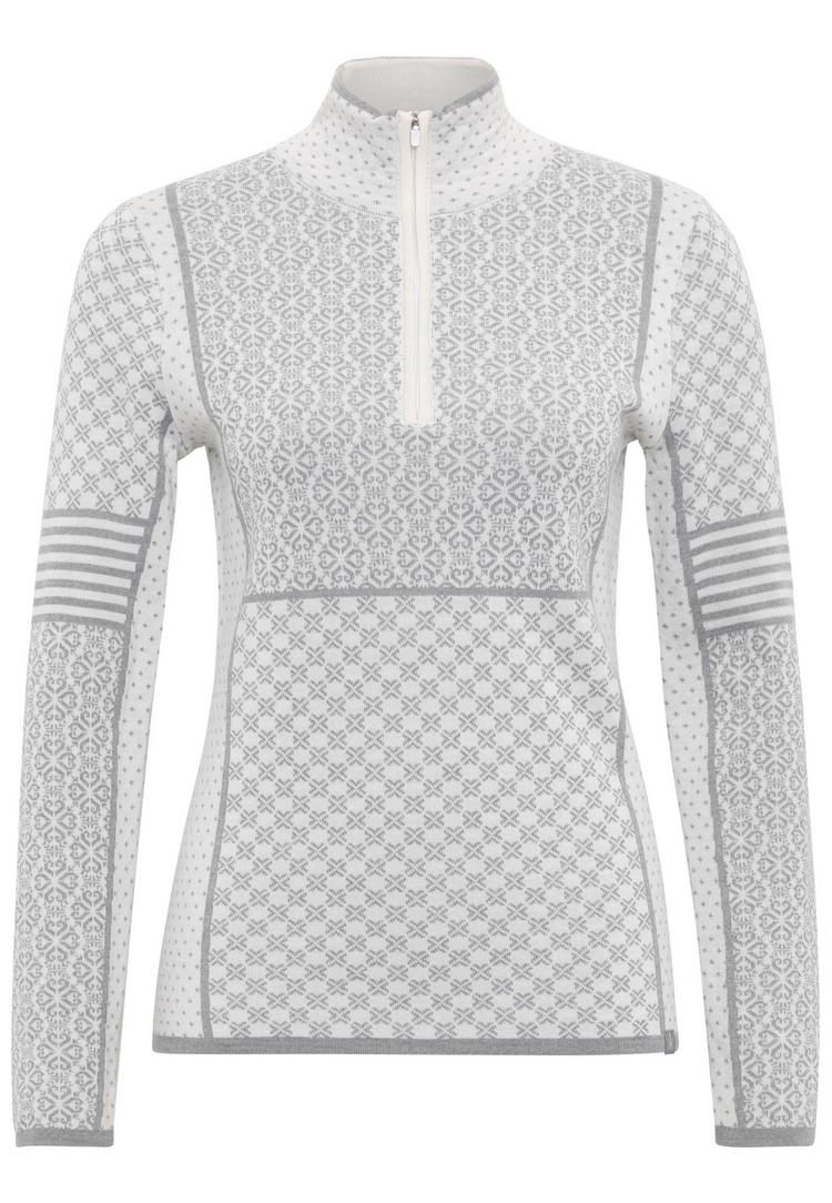 Krimson Klover Krimson Klover Pow Zip Neck Layerlangarmshirt Damen - snow - 0 | SportScheck