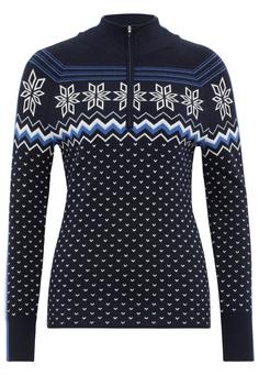 Krimson Klover Snowhut Zip Neck Layerlangarmshirt Damen navy