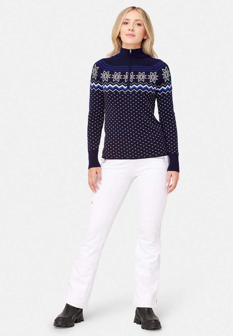 Krimson Klover Krimson Klover Snowhut Zip Neck Layerlangarmshirt Damen - navy - 3 | SportScheck