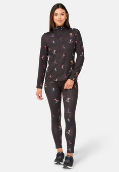 Rückansicht von Krimson Klover Multi Skiers Thermounterhose Damen black