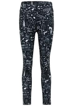 Krimson Klover Graffiti Thermounterhose Damen black