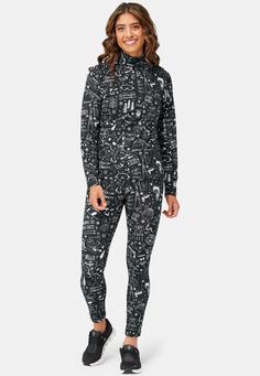 Rückansicht von Krimson Klover Graffiti Thermounterhose Damen black