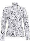 Krimson Klover Graffiti Top Layerlangarmshirt Damen - white