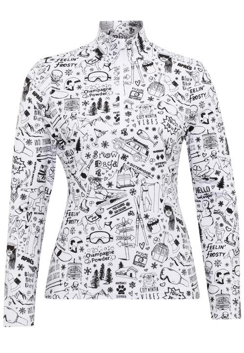 Krimson Klover Graffiti Top Layerlangarmshirt Damen