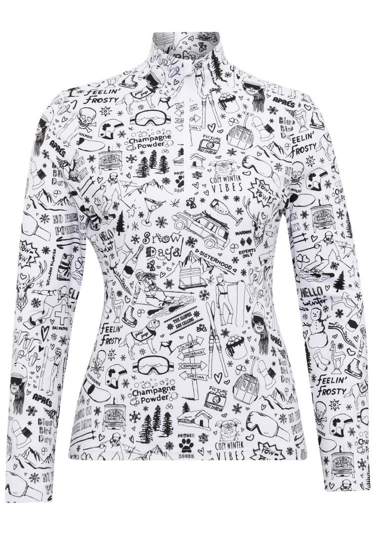 Krimson Klover Krimson Klover Graffiti Top Layerlangarmshirt Damen - white - 0 | SportScheck