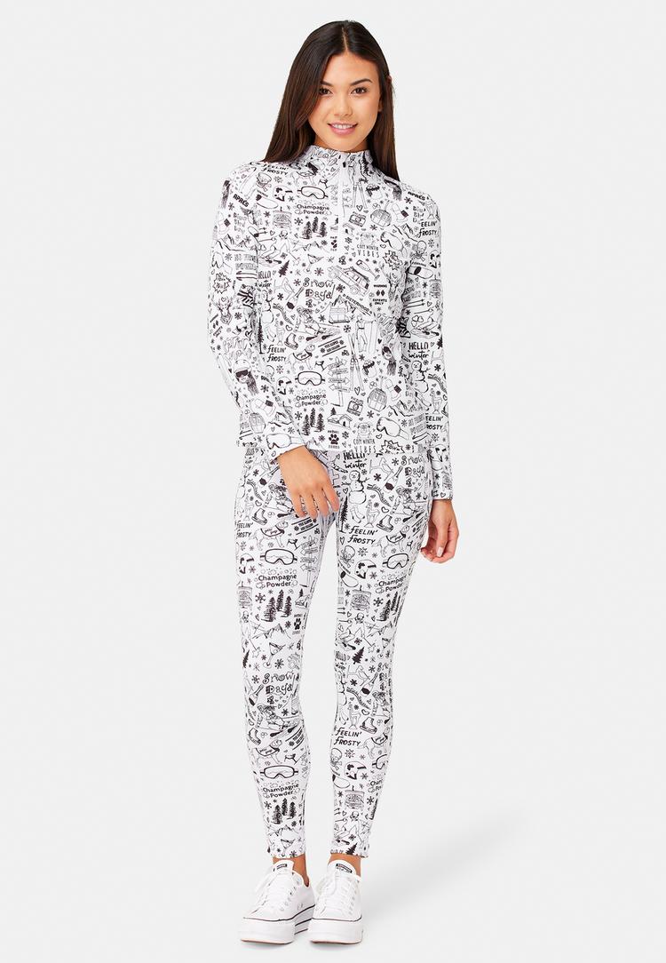 Krimson Klover Krimson Klover Graffiti Top Layerlangarmshirt Damen - white - 1 | SportScheck