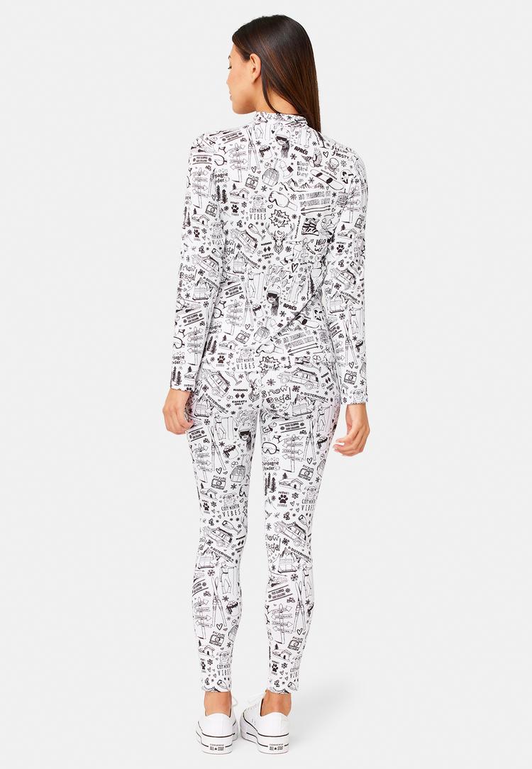 Krimson Klover Krimson Klover Graffiti Top Layerlangarmshirt Damen - white - 2 | SportScheck